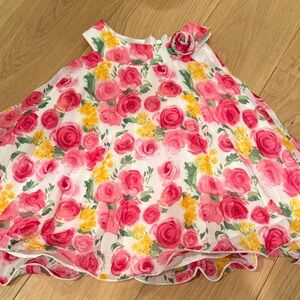 American Princess Pink and Yellow Floral Dress